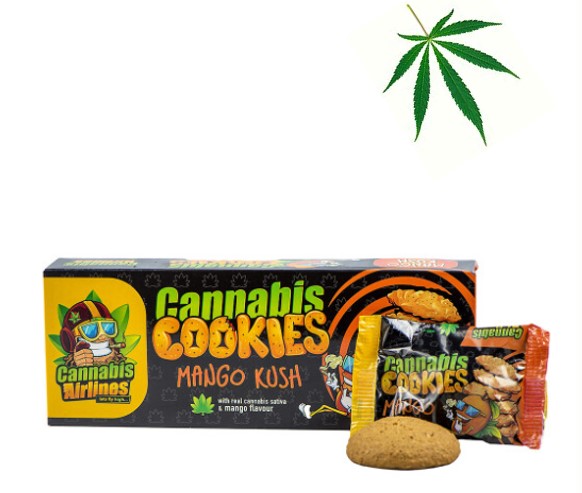 Cannabis Airlines Cannabis Cookies – MANGO KUSH 