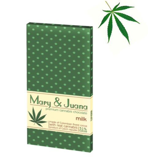 Mary & Juana Cannabis Mliečna čokoláda 